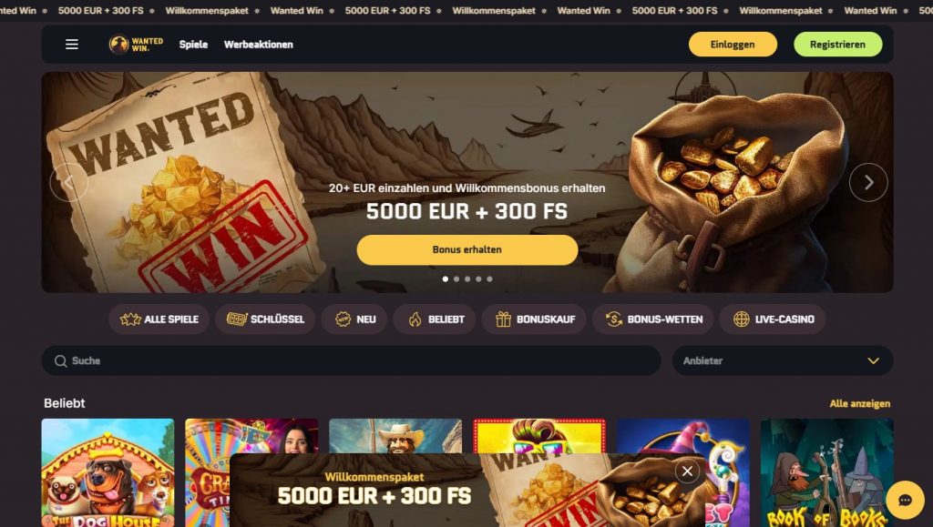 Wanted Win Casino Online Offizieller