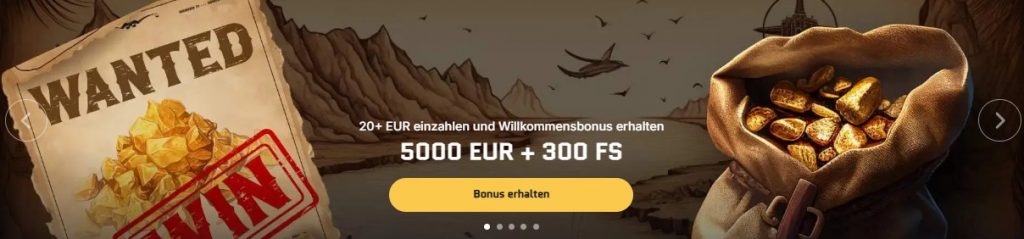 Wanted Win Casino Online Willkommensbonus